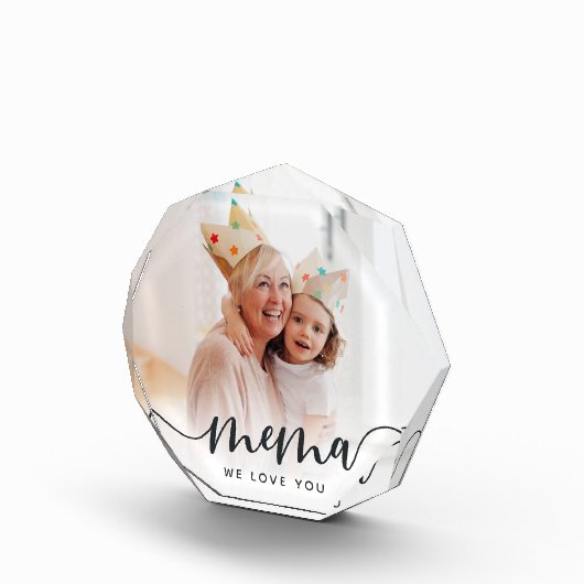 Mema waar we van houden | Grandma Script Overlay Fotoblokken (Rechts)