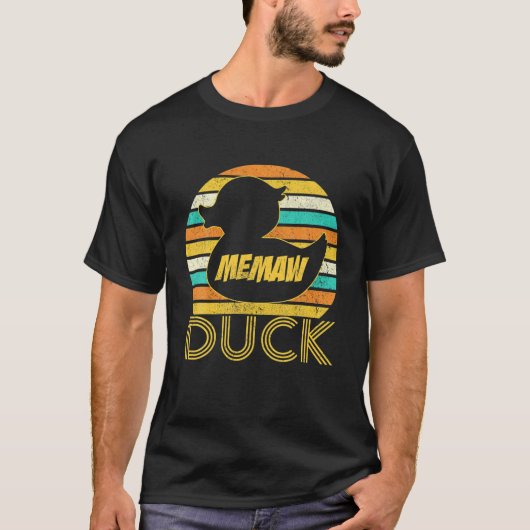 Memaw Duck Rubber Duck Matting Family Cute T-shirt (Voorkant)