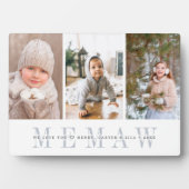 Memaw | Foto-collage voor kleinkinderen Fotoplaat (voorkant)