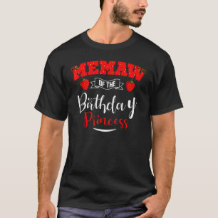 Memaw of the Birthday Princess Strawberry Theme Bd T-shirt