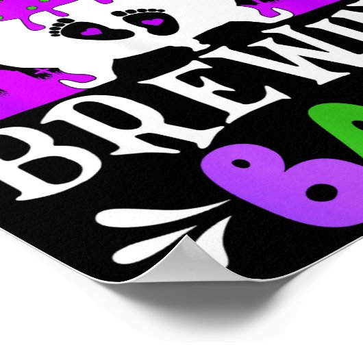 Memaw Of The Brewing Baby Grandma To Be Halloween Poster (Hoek)