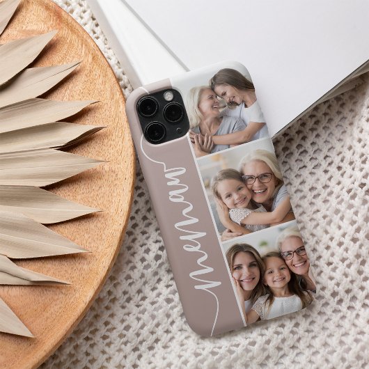 Memaw Script Grandma Photo Collage Case-Mate iPhone Case