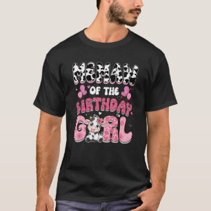 Memaw van de verjaardag meisje Koe Boerderij famil T-shirt