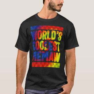 Memaw World's koelste Memaw Tie Dye Spoiling Grand T-shirt