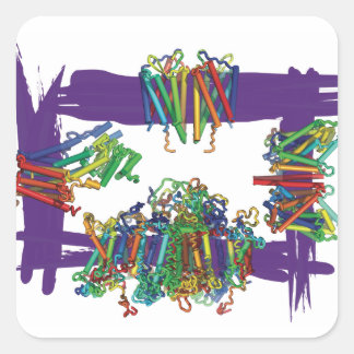 Membraaneiwitten door een doos Stickers