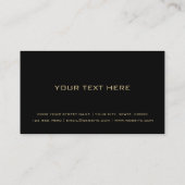 Membre de club de carte VIP noir et or de luxe (Dos)