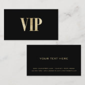 Membre du club de luxe de carte de noir et d'or (Devant / Derrière)