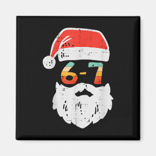 Meme 67 Kerstman Xmas Zes Zeven Kerst Teens Jongen Magneet