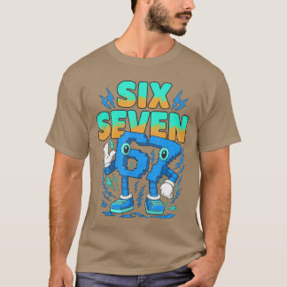 Meme 67 Si Seven 6 7 Gen Alpha Slaang Gamen Humor T-shirt