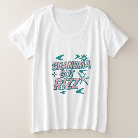 Mémé a du Rizz — Pop sarcelle‑rose atomique (Design devant)