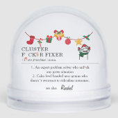 Mème amusant Noel Coworker Cluster F*ck Fixer (Avant)