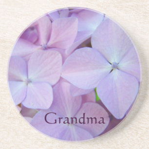 Mémé boit dessous de verre en grès Hydrangeas