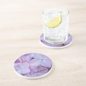 Mémé boit dessous de verre en grès Hydrangeas (Côté)