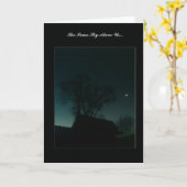 "Même ciel au-dessus de nous" - Carte de voeux Lun (Fleur jaune)