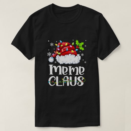 Meme Claus Gnome Merry Kerstmis Santa's Favo T-shirt (Design voorkant)