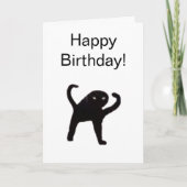 Mème de chat maudit de carte pliée (Devant)