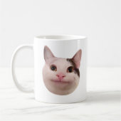 Mème de chat poli Mug double face (Gauche)