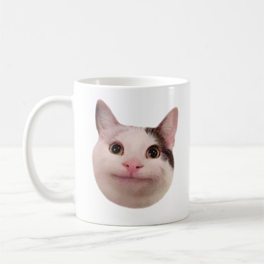 Mème de chat poli Mug double face (Gauche)