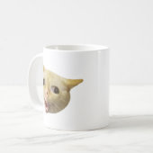 Mème de chat toussant Mug double face (Devant gauche)