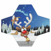 Mème de Noël drôle de renne qui regarde par-dessus (Plat)