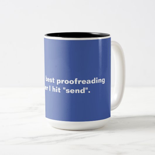 Mème de travail Mug (Devant droit)