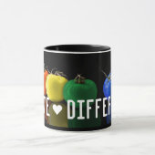 "Même ♥ Différent" Mug ! Café Mug (Centre)