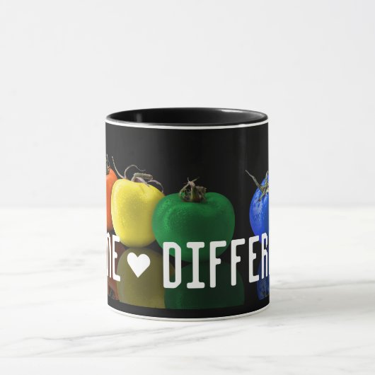 "Même ♥ Différent" Mug ! Café Mug (Centre)