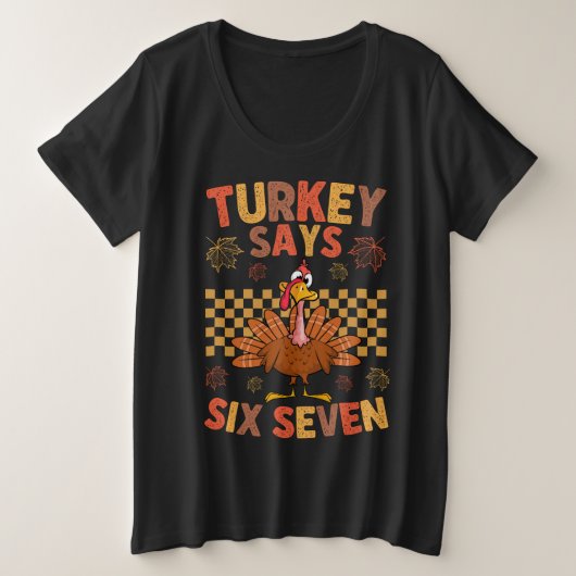 Mème drôle de Thanksgiving « Dinde dit Six Sept » (Design devant)