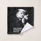 Meme drôle du doigt d'honneur de Trump 2026 (Gant de toilette)
