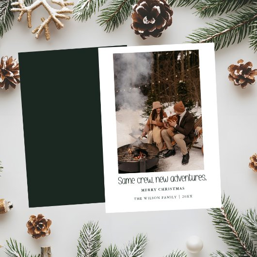 Même équipe, nouvelles aventures, carte de Noël ph
