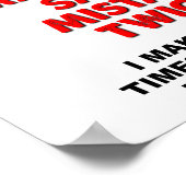 Même erreur deux fois drôle affiche (Coin)