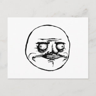 Meme Face Briefkaart