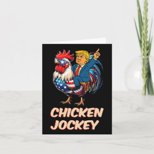 Meme Funny Trump Chicken Jockey Kaart