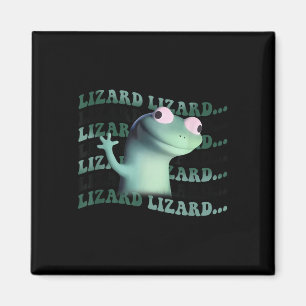 Meme Funny Weirdcore Animal Women Mannen Lizard Li Magneet