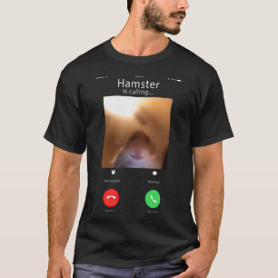 Meme Hamster Staart Voor Camera Hamster Bellen T-shirt