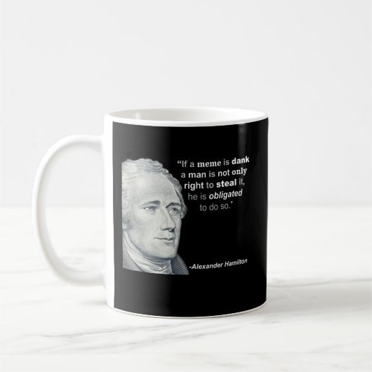 Meme humide d'Alexander Hamilton - tasse (Gauche)