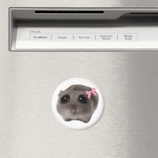 Mème Magnet Coquette Sad Hamster (In Situ (Lave-vaisselle))