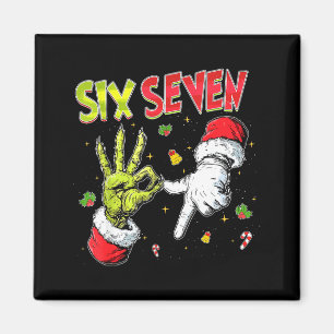 Meme Nummer 67 Bro Slang Zes Zeven Kerst Hand Magneet