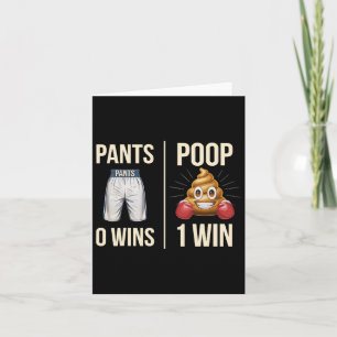 Meme Poop Toilet Humor Poop Funny Gezegde Broek 0  Kaart