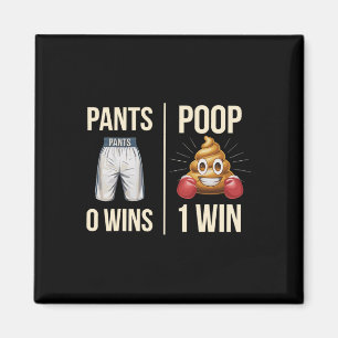 Meme Poop Toilet Humor Poop Funny Gezegde Broek 0 Magneet