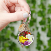 Mémé ! porte-clés Tulipe Fleurs Printemps (main)
