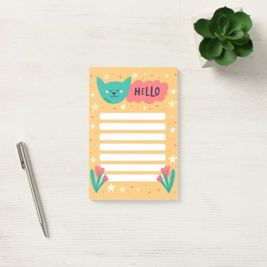 Meme Post-It-notities met Schattige Kat Post-it® Notes (Kantoor)