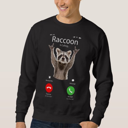 Meme Raccoon roept Trui (Voorkant)