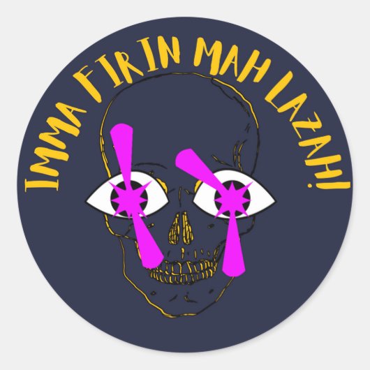 MEME RONDE STICKER (Voorkant)