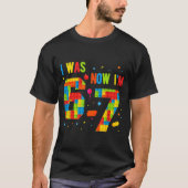 Meme Six Seven Boys Building Birthday I Was 6 Now  T-shirt (Voorkant)
