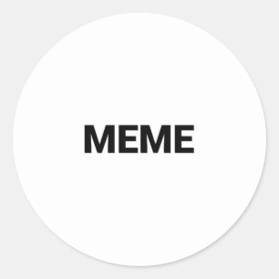 meme-stickers ronde sticker