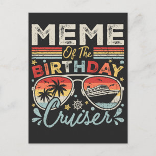 Meme van de verjaardag Cruiser Vakantie Briefkaart