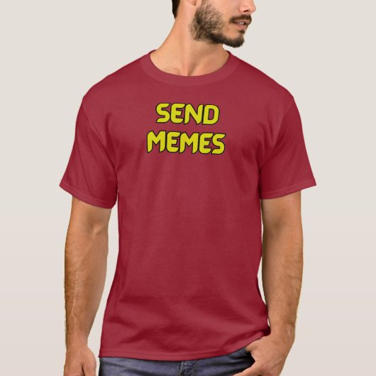 Meme versturen t-shirt (Voorkant)