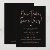 Même Vows ÉDITABLE COULEUR Modifier la carte de da (Devant / Derrière)