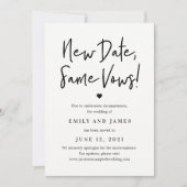 Même Vows ÉDITABLE COULEUR Modifier la carte de da (Devant)